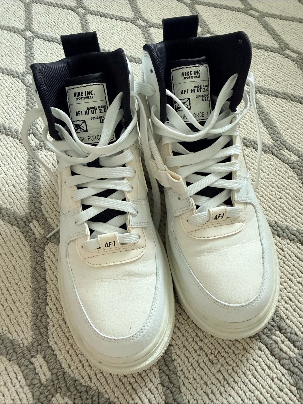 Nike AF1 HI UT 2.0 White/Black Women’s Sneakers